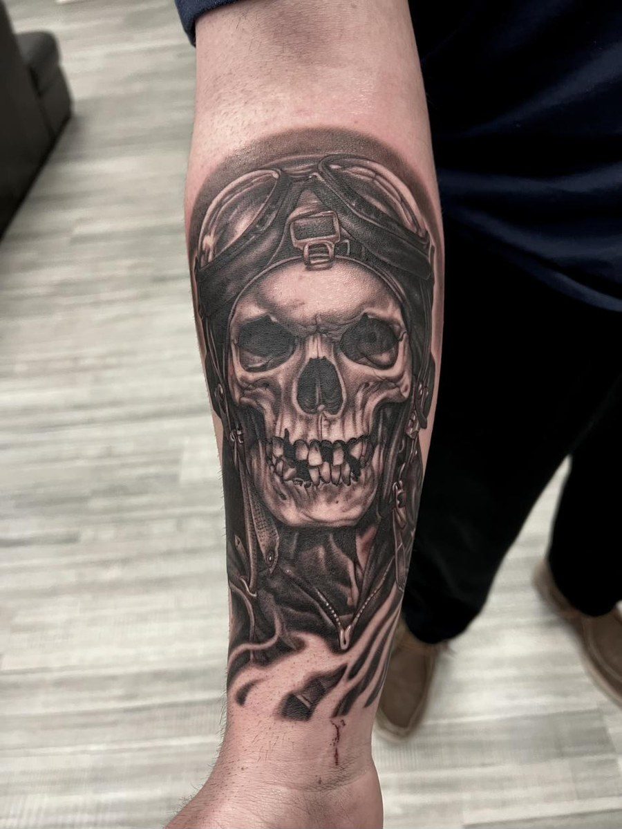 Black and grey tattoo